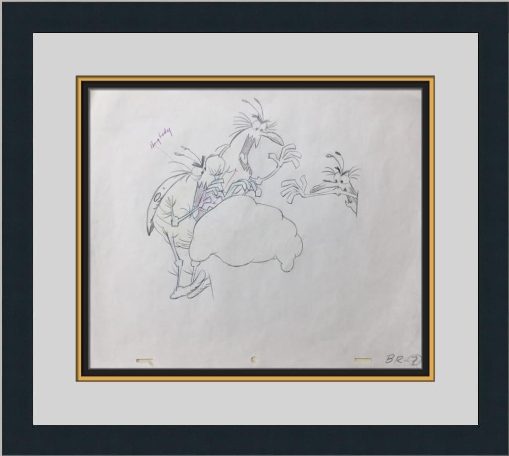 Original 1980 RAID Bug Spray Model Sheet Drawing Custom Framed Art (1 of 3)