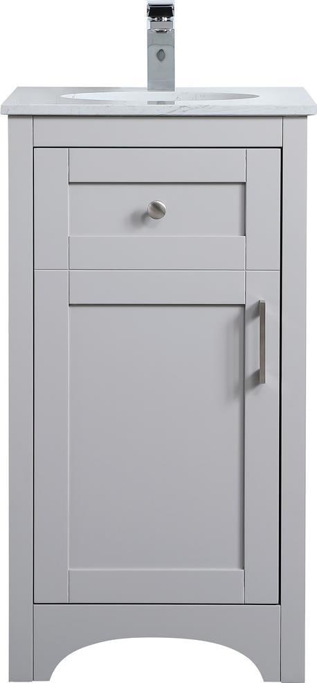 Elegant Lighting Gray Bathroom Vanity 18 Inch Neo-Classical Revival (1 of 1)