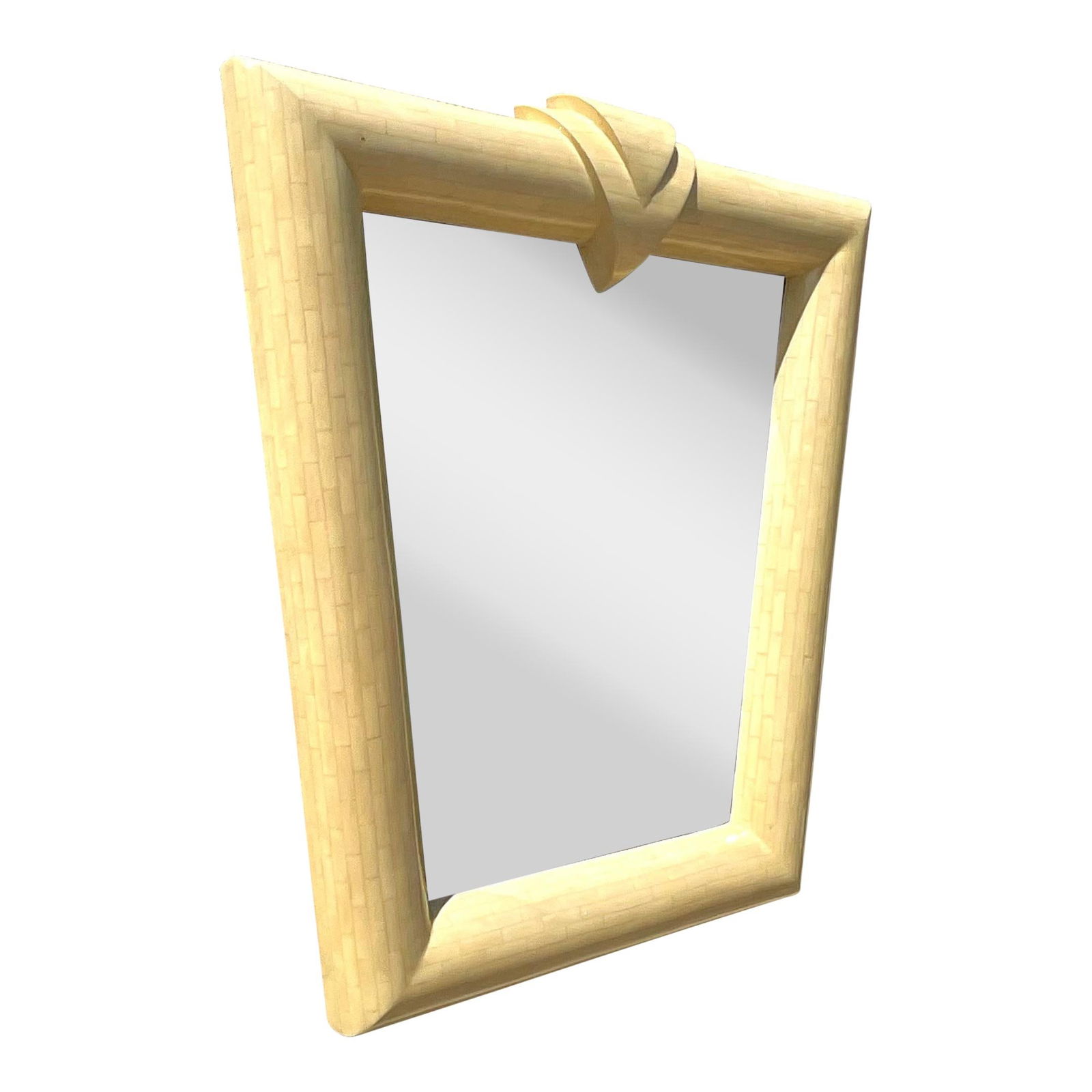 Vintage Contemporary Tessellated Bone Wall Mirror Palm Beach Estate (1 of 10)