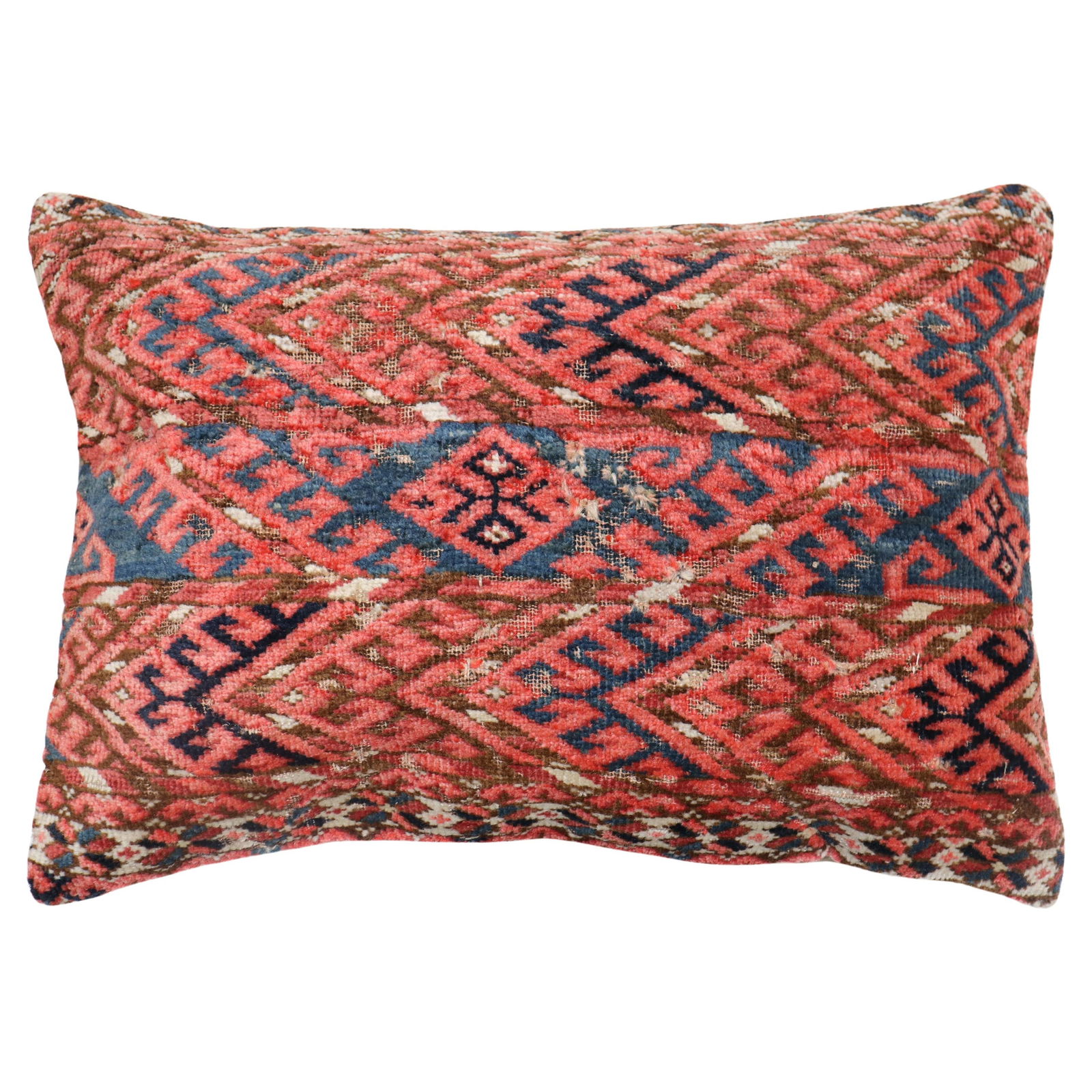 Zabihi Antique Tekke Tribal Pillow 16 x 24 Hand-Woven (1 of 4)