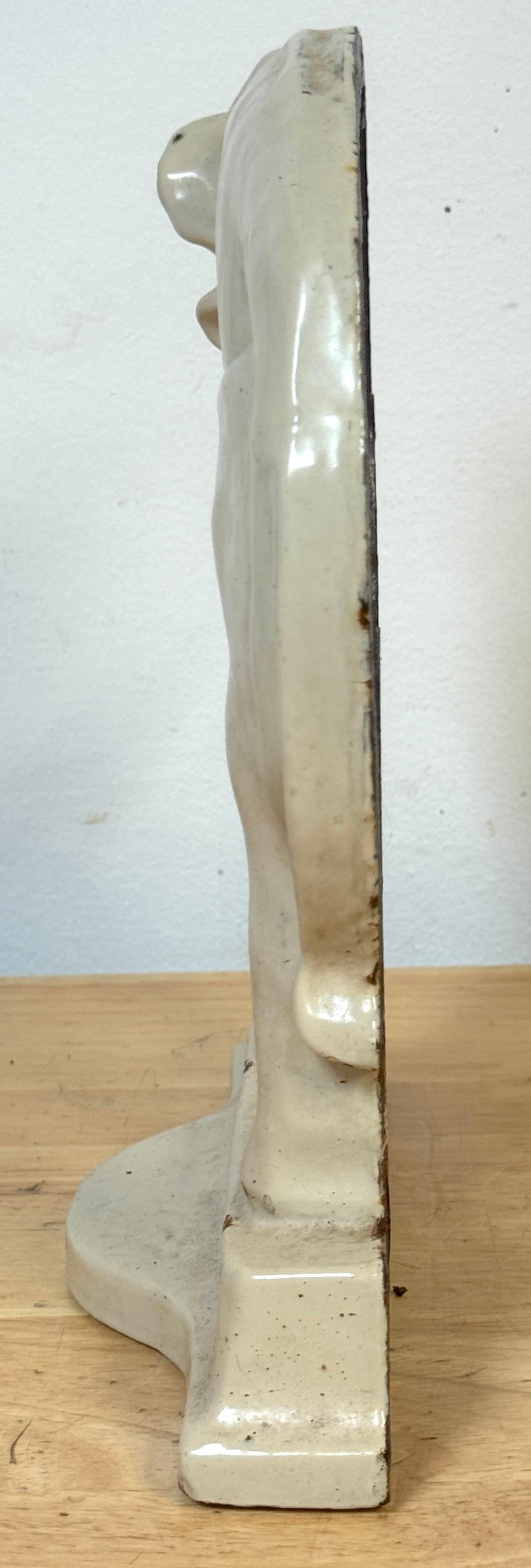 Rare 19th Century English Enamelled Cast Iron Jumbo Elephant Doorstop - 9