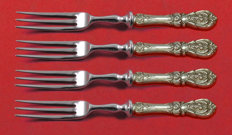 Reed & Barton Francis I Sterling Silver Fruit Fork Set 4-Piece 6 Inch (1 of 1)