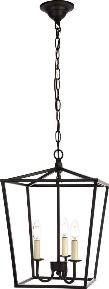 Maddox Collection Black Metal Candle-Style Chandelier UL-Listed (1 of 1)