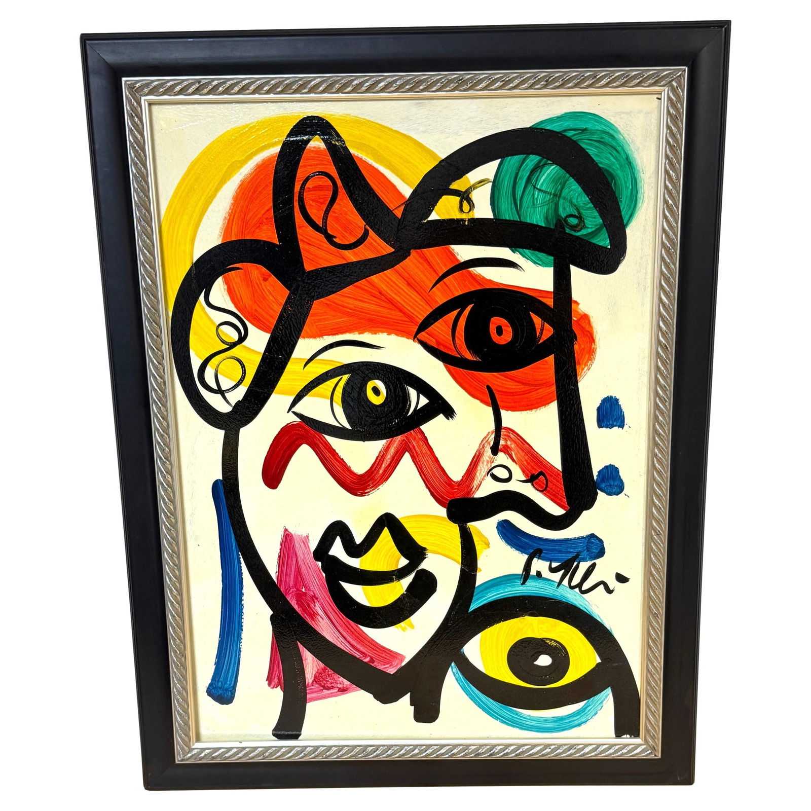 Peter Keil Third Eye Abstract Portrait 1970s Modern Art (1 of 13)