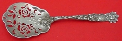 Alvin Bridal Rose Sterling Silver Tomato Server 8 Inch: Alvin Bridal Rose Sterling Silver Tomato Server 8 Inch This exquisite Tomato Server is crafted from Sterling Silver and features the elegant Bridal Rose pattern by Alvin. Measuring 8 inches in