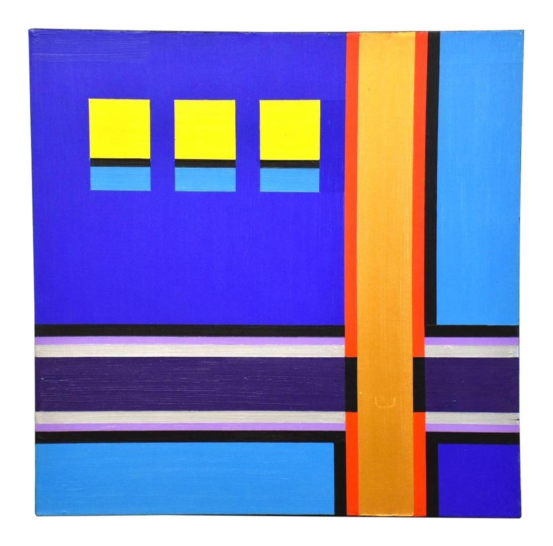 Vibrant Mixed Media Abstract Art by Robert Gallagher 30x30 (1 of 6)