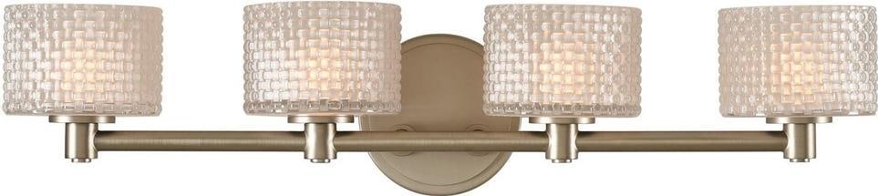 Kalco Willow Satin Nickel 4-Light Bath Light Fixture (1 of 1)