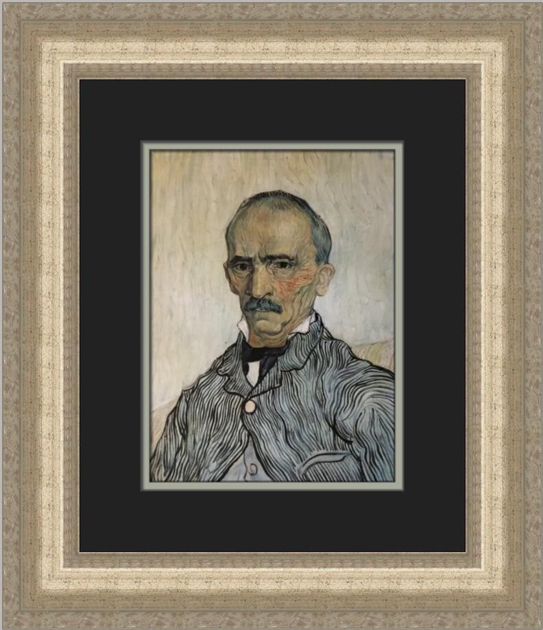 Vincent Van Gogh Portrait of Trabuc Custom Framed Print 17x19 (1 of 2)