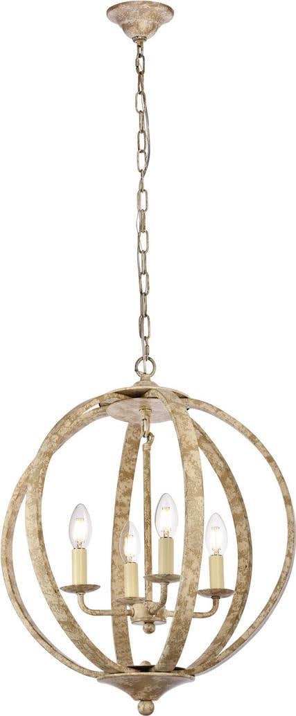 Marlow Collection 4-Light Bowl Chandelier Weathered Dove Finish: Marlow Collection 4-Light Bowl Chandelier Weathered Dove Finish Illuminate your space with the Elegant Marlow Collection 4-Light Bowl Chandelier, designed in a charming vintage style. This beautiful f