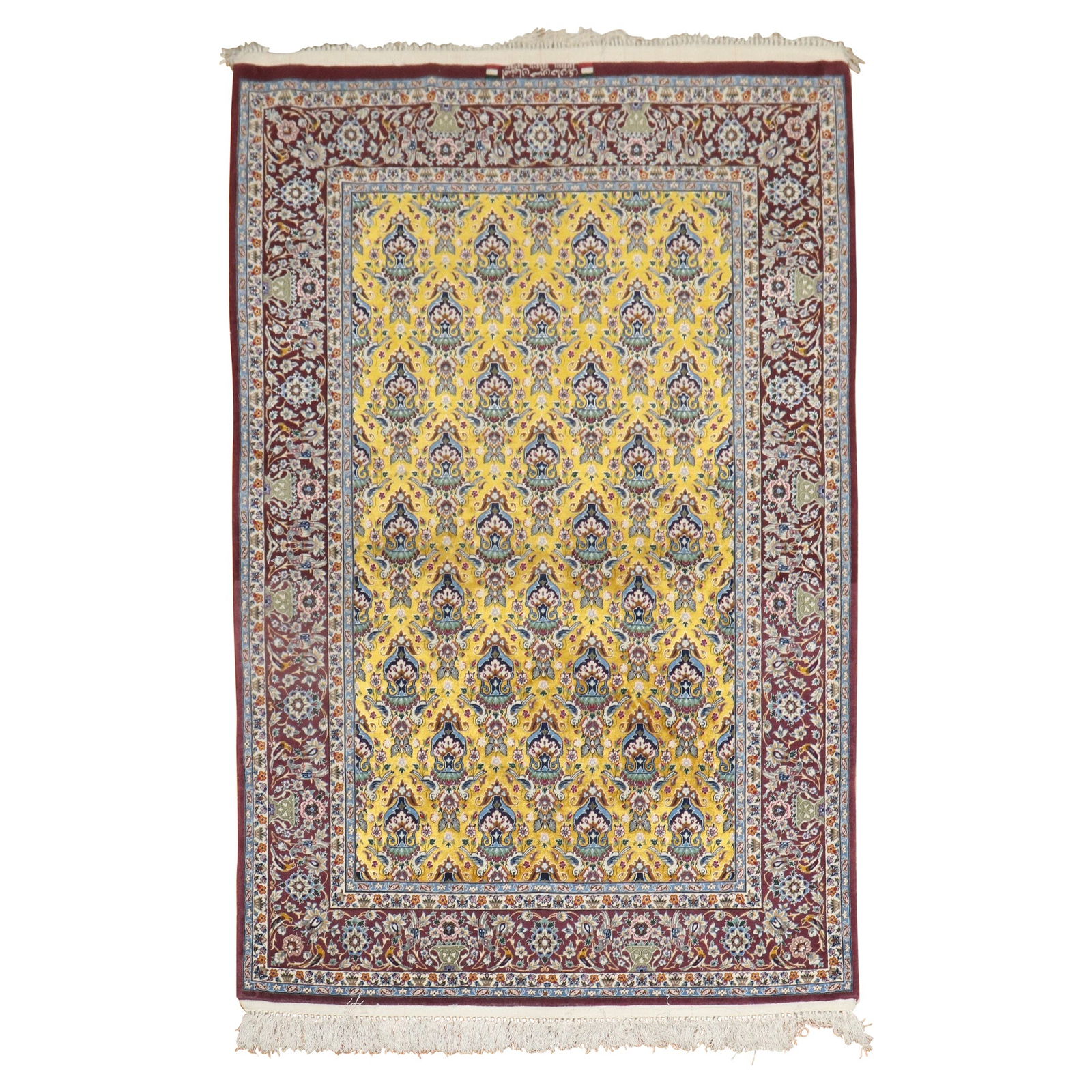 Mid-20th Century Persian Isfahan Tabriz Style Hand-Woven Carpet (1 of 10)