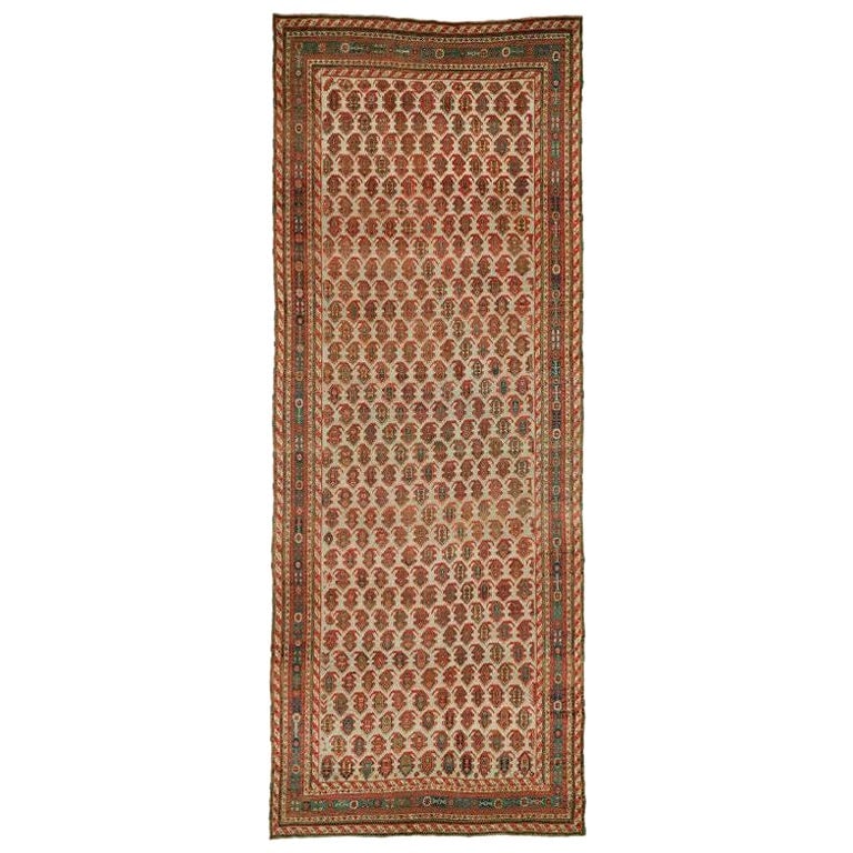 Stunning Persian Gallery Hand-Knotted Wool Paisley Rug 82 x 214 (1 of 16)