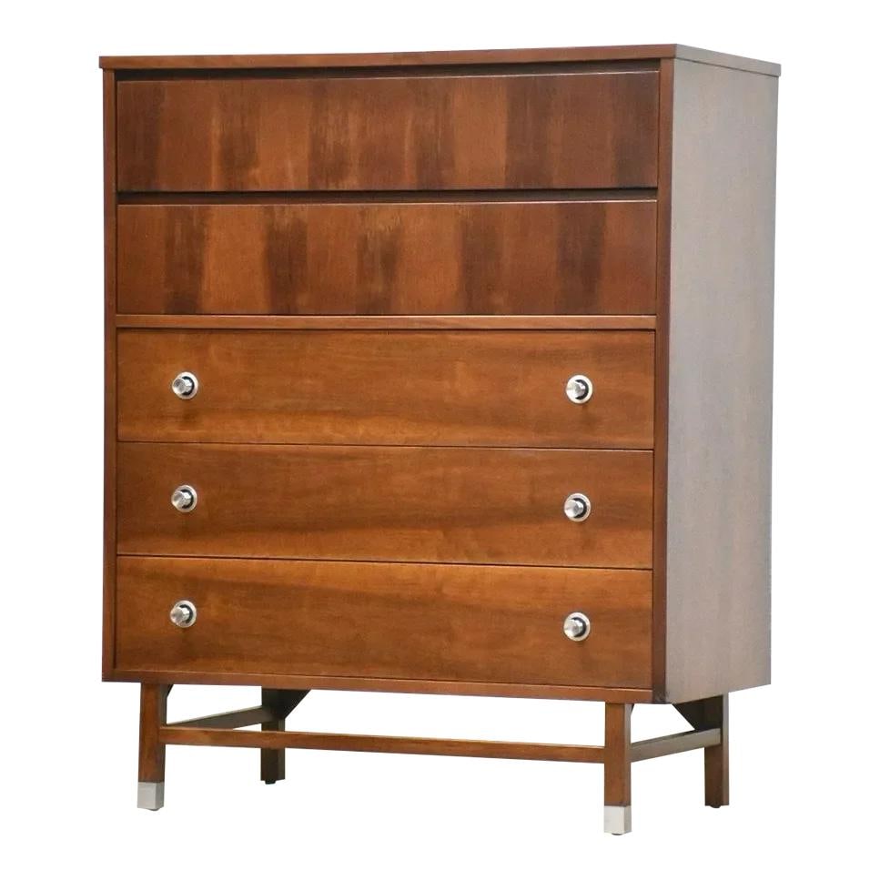 Mid Century Modern Walnut Rosewood Dresser by Stanley Furniture (1 of 9)