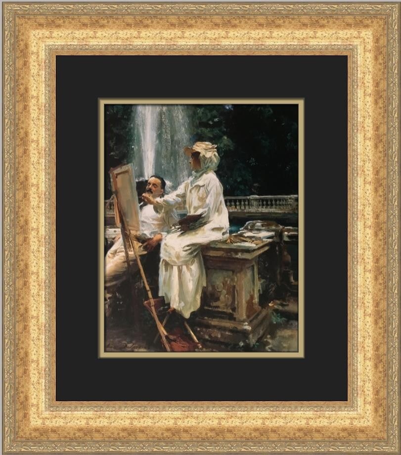 John Singer Sargent The Fountain Villa Torlonia Framed Art Print (1 of 2)