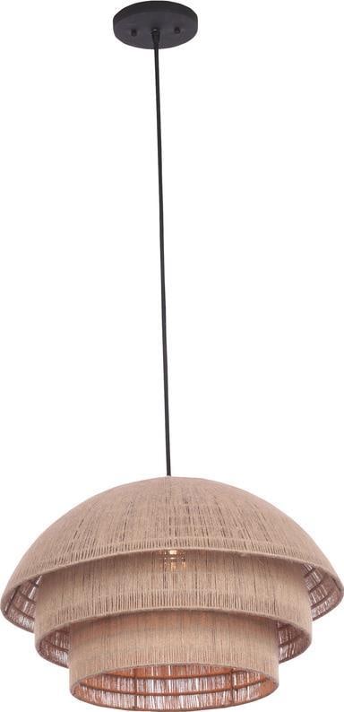 Kalco Seychelles 20 Inch Matte Black Pendant Light Dimmable Organic Modern (1 of 1)