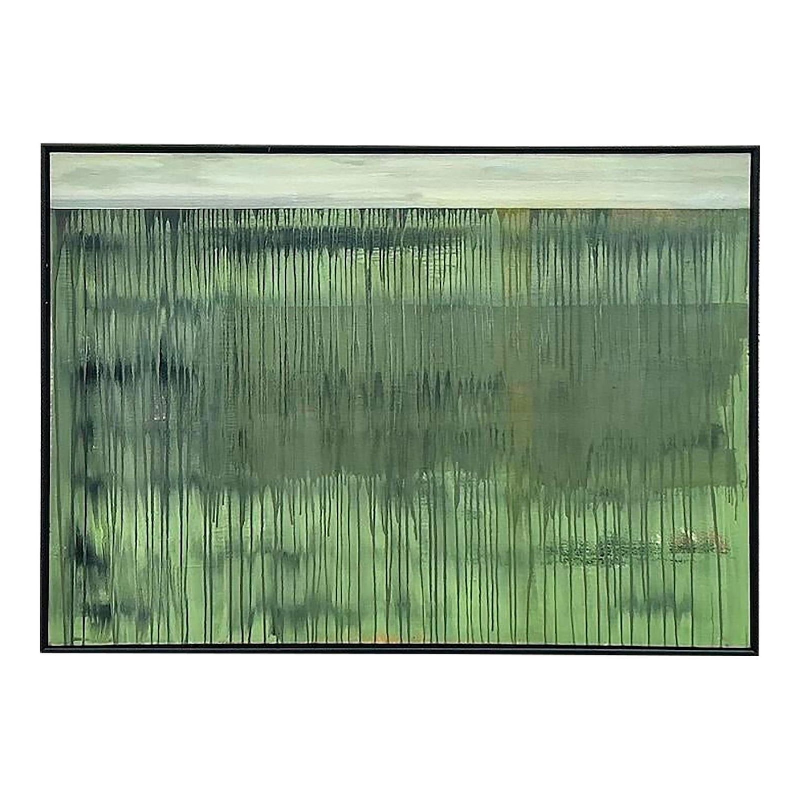 Vintage Boho Abstract Oil Painting on Canvas 55.25 x 39.25 (1 of 7)