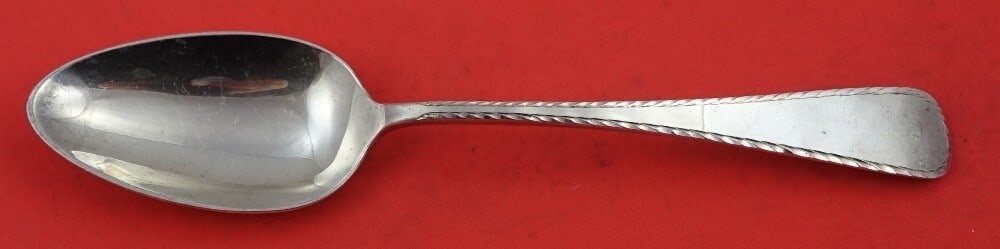 York Sterling Silver Serving Spoon by Old Newbury Crafters 8 3/4" (1 of 2)