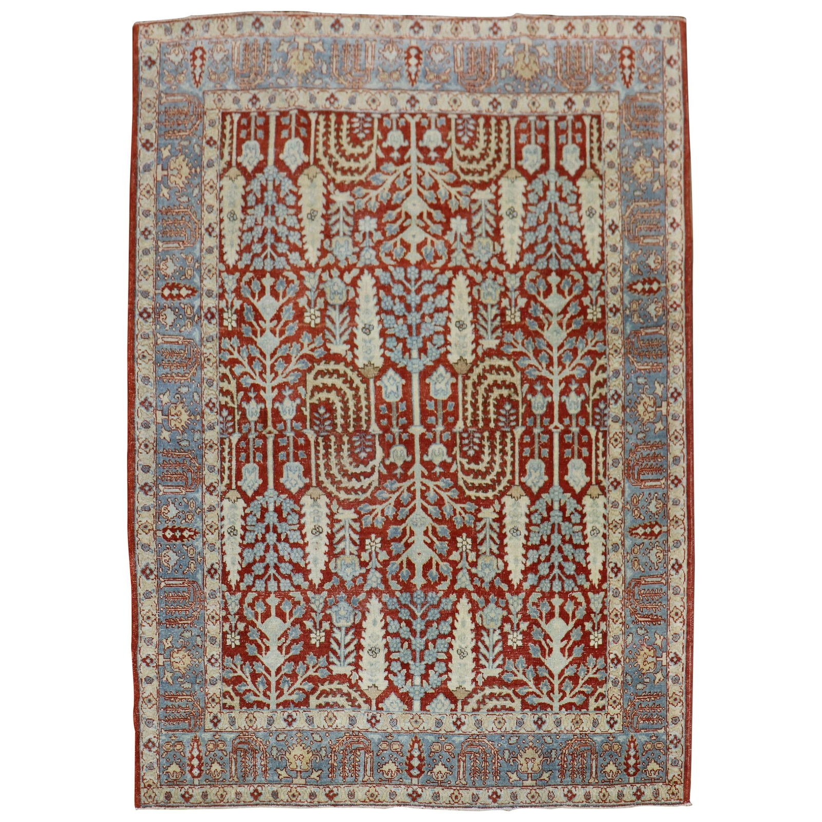 Zabihi Collection 1930s Persian Tabriz Garden of Paradise Wool Rug (1 of 8)
