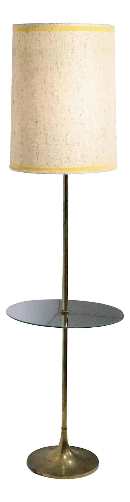 Vintage Mod Floor Lamp with Glass Table by Laurel Lamp Co 1950s (1 of 10)