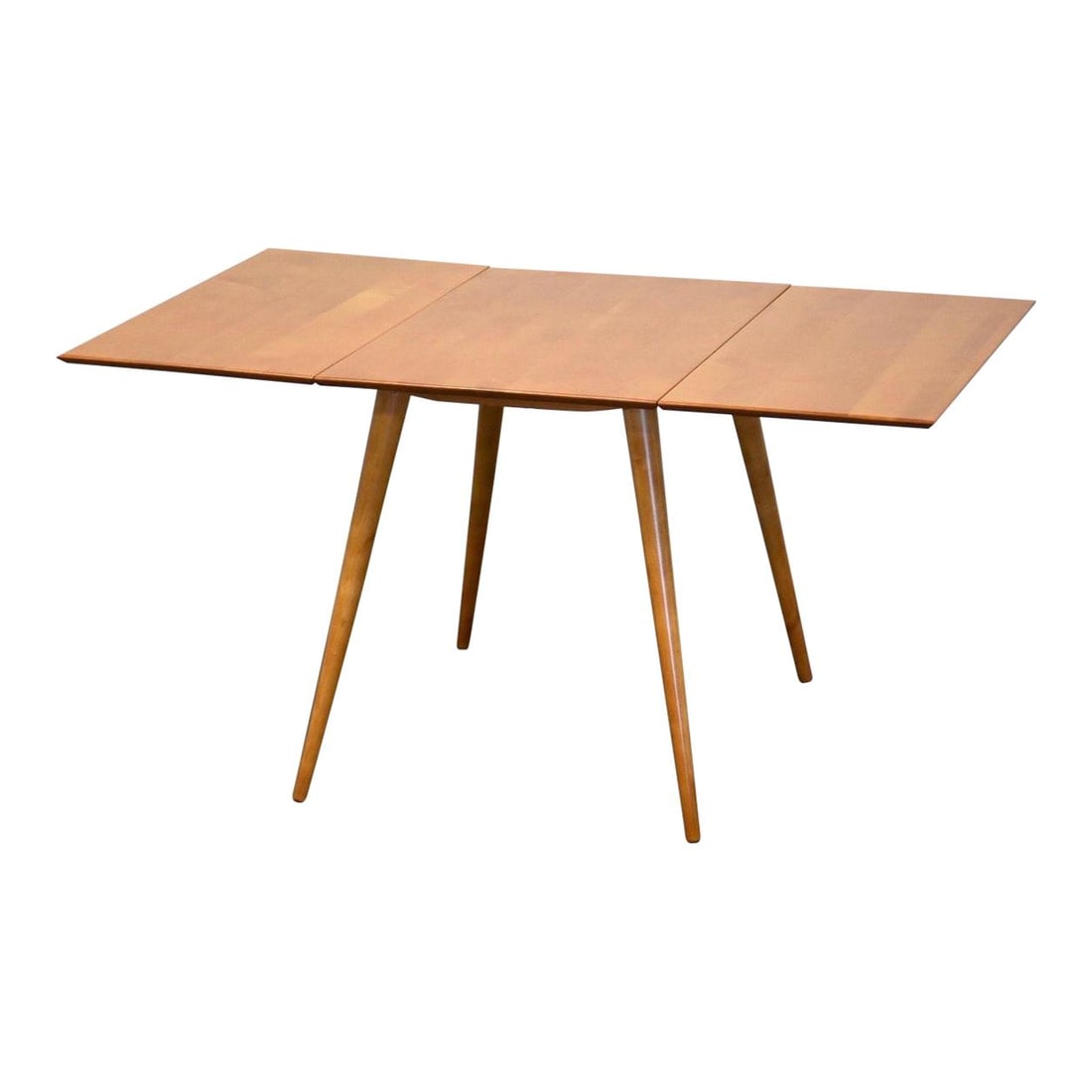 Mid Century Modern Paul McCobb Maple Dining Table Mustard Color: Mid Century Modern Paul McCobb Maple Dining Table Mustard Color This exquisite mid-century modern dining table, designed by Paul McCobb for the Planner Group, showcases a stunning maple construction w