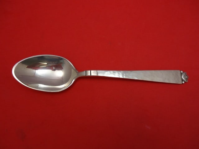 Oak Leaf Sterling Silver Spoon by Old Newbury Crafters 7 1/4 Inches (1 of 2)