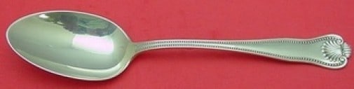 Frank Smith Newport Shell Sterling Silver Serving Spoon 8 1/8 (1 of 2)