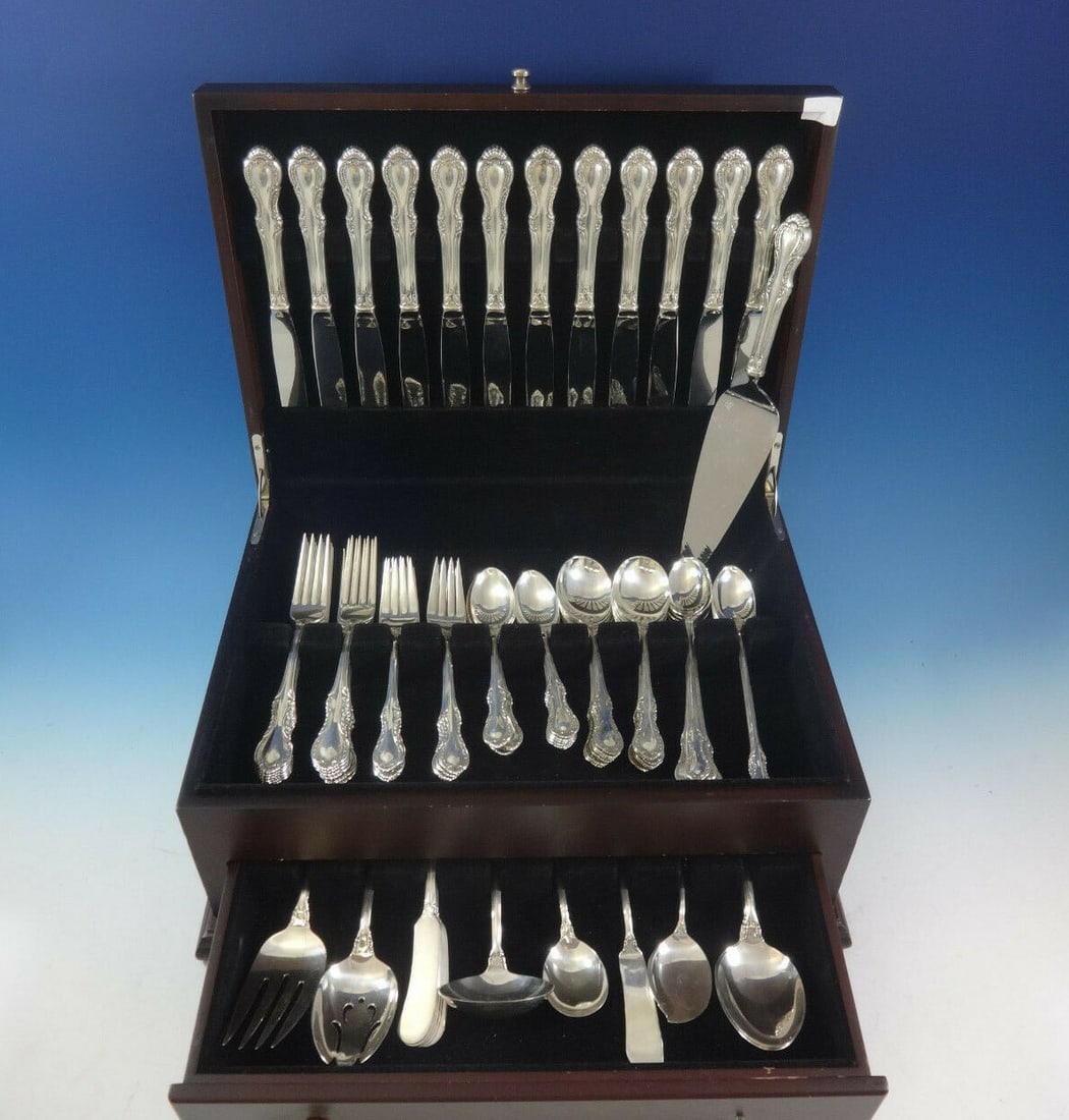 International Sterling Silver Southern Colonial Flatware Set 94 Pc Service for 12 (1 of 8)