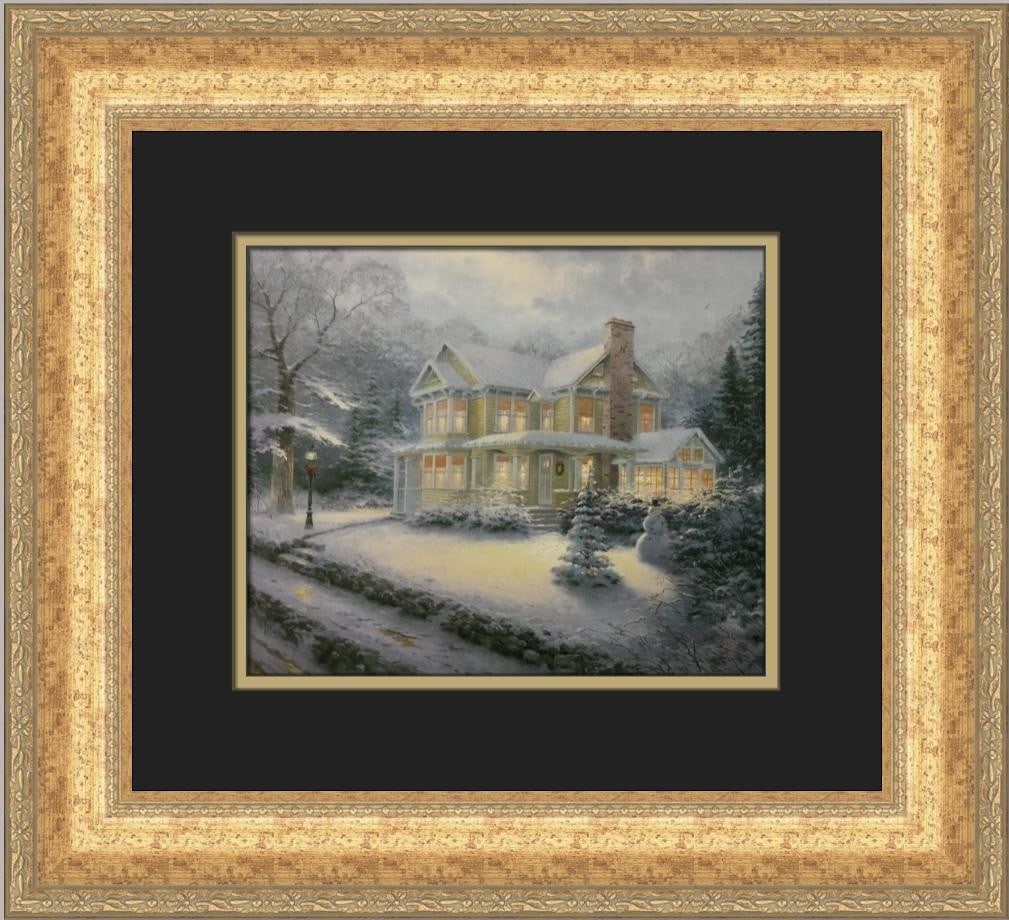 Thomas Kinkade Victorian Christmas III Custom Framed Art Print (1 of 2)