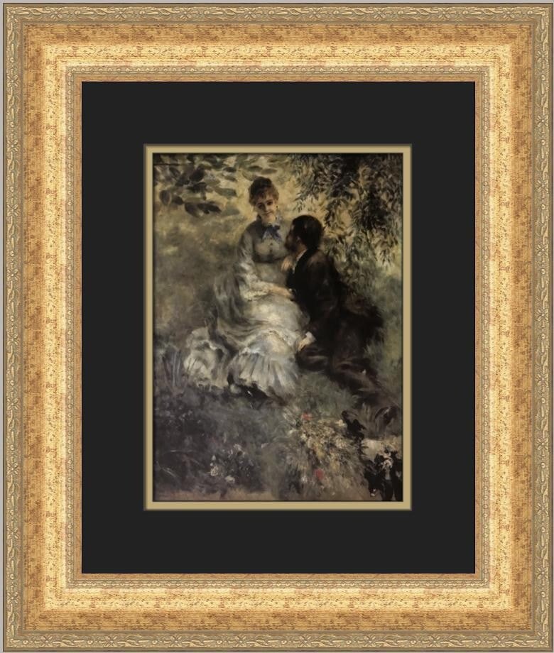 Pierre-Auguste Renoir The Lovers Custom Framed Art Print 18x16 (1 of 2)