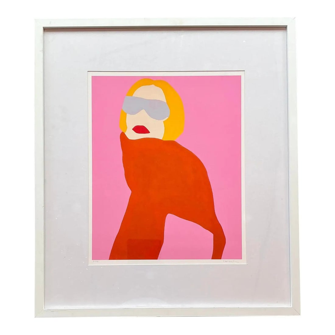 Melo Porter Signed Numbered Vintage Lithograph Op Art 29.5x33.5: Melo Porter Signed Numbered Vintage Lithograph Op Art 29.5x33.5 Add a vibrant touch of vintage charm to your decor with this original signed and numbered lithograph by artist Melo Porter. This artwork