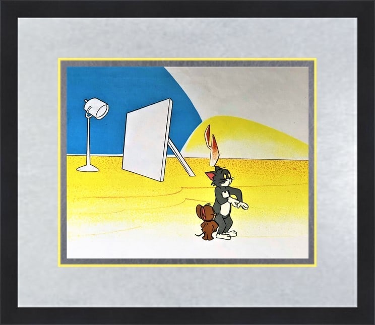 Framed Hanna Barbera Tom & Jerry Hand Painted Animation Cel (1 of 2)