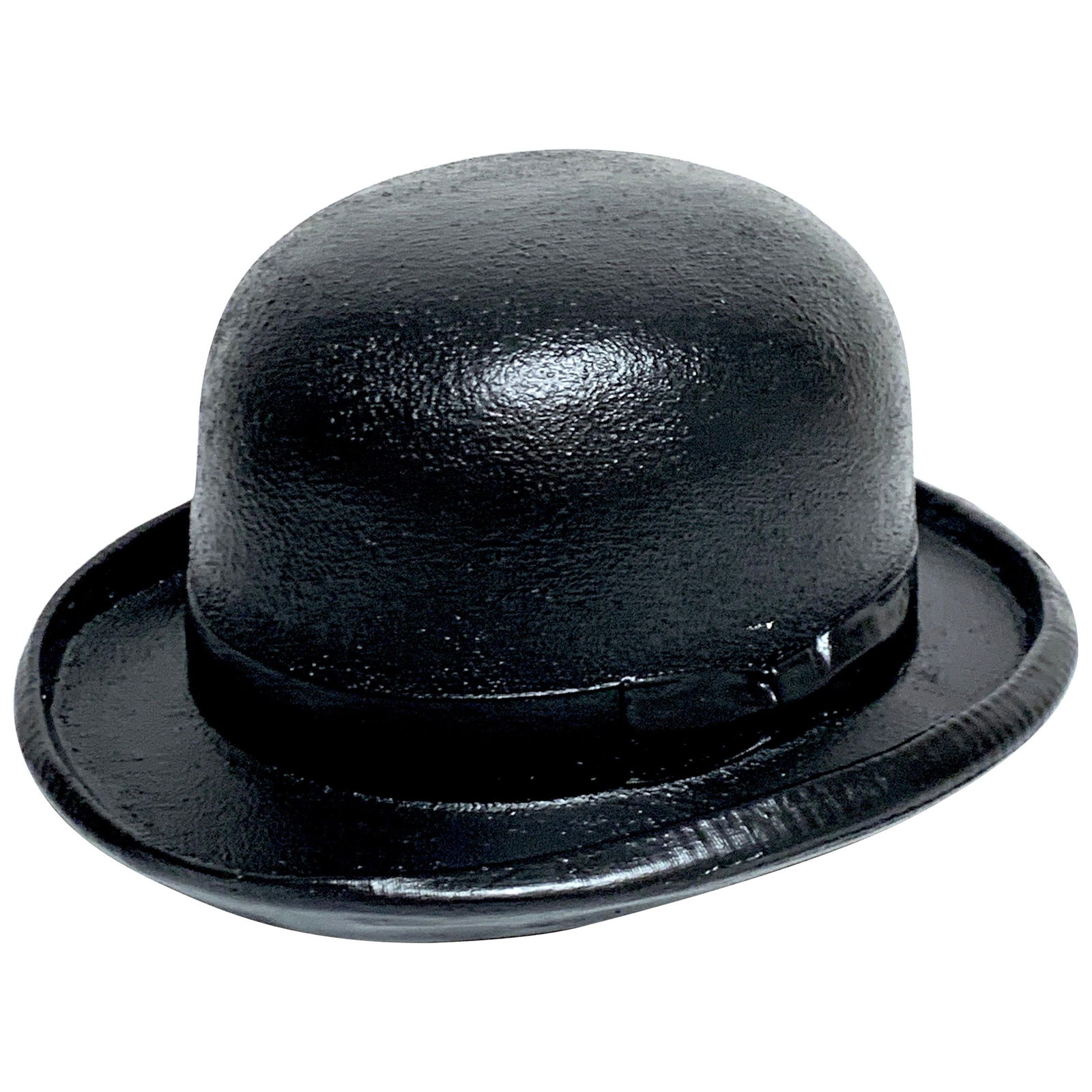1970s Lacquered Plaster Bowler Hat Sculpture in Magritte Style (1 of 6)