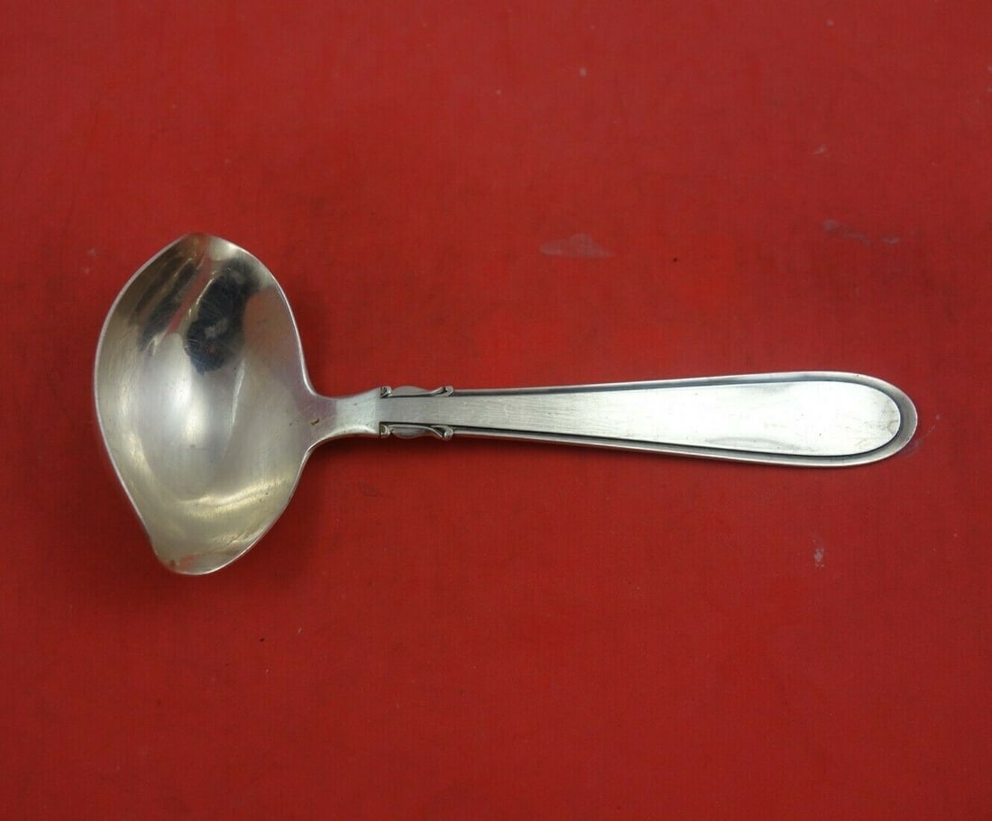 Cohr Elite Sterling Silver Gravy Ladle Double Spout 7.25 Inches (1 of 3)