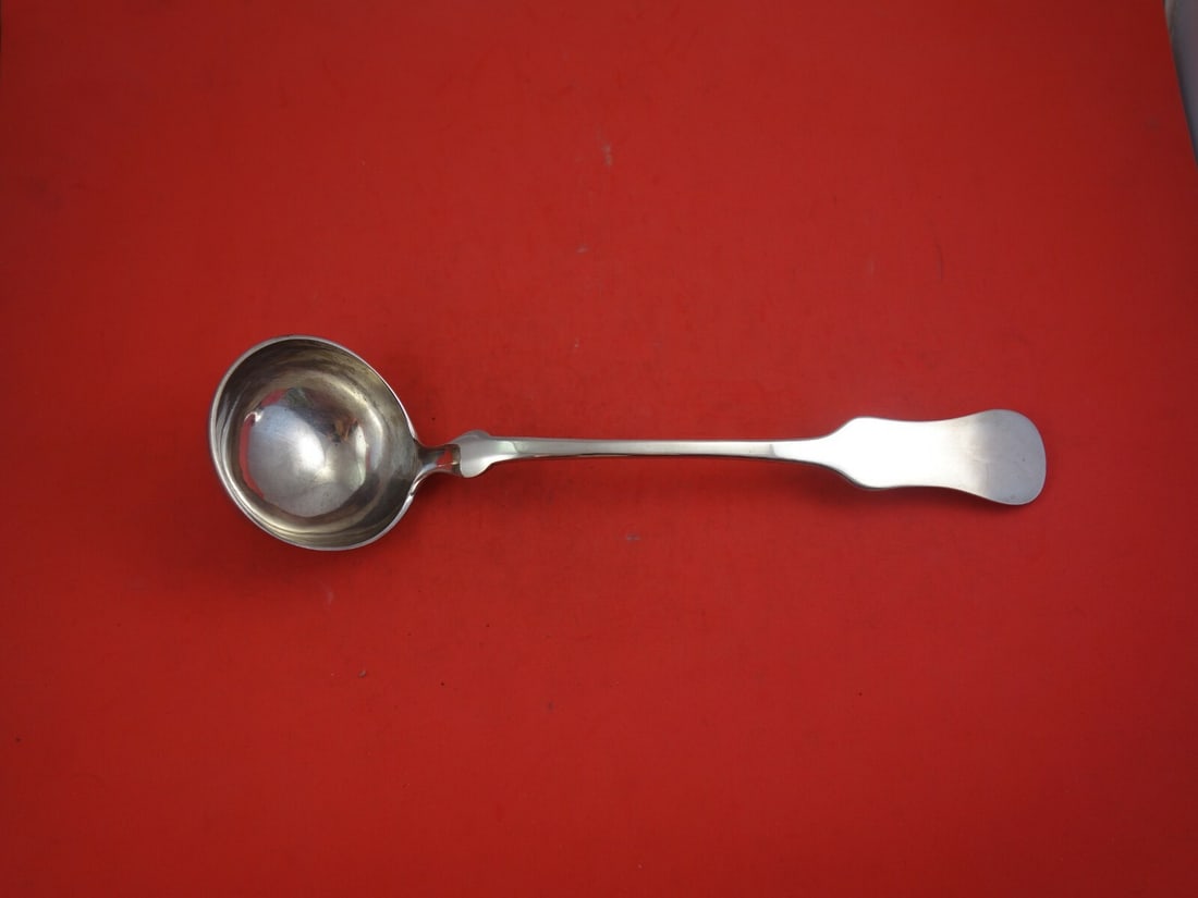 Austrian .800 Silver Monogrammed Soup Ladle 12 Inch Serving (1 of 2)
