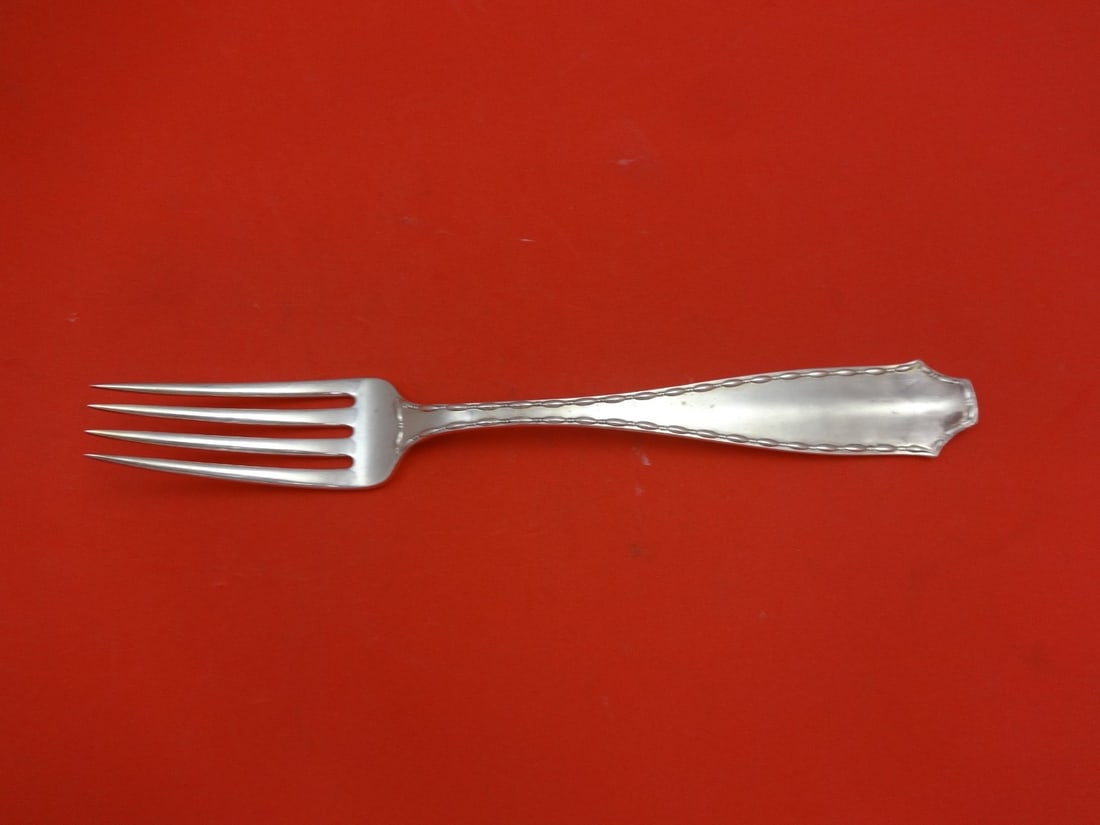 Tiffany & Co Marquise Sterling Silver Dinner Fork 7 7/8 Inch Flatware (1 of 2)