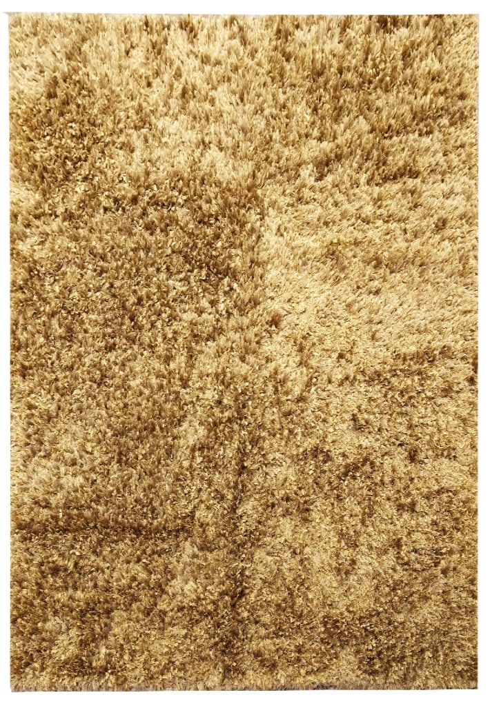 Luxurious 8 x 10 Golden Brown Handmade Shag Area Rug (1 of 9)