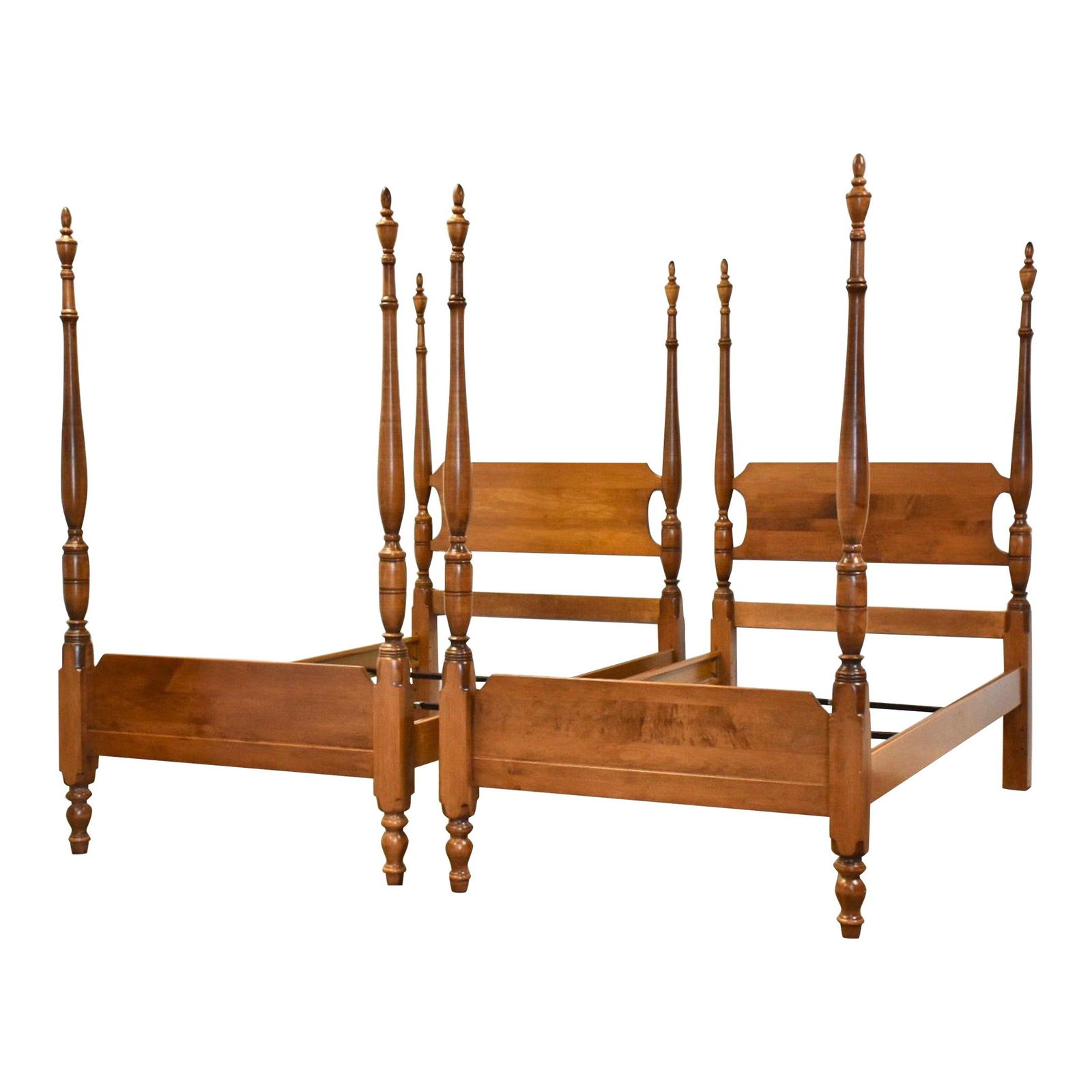 Solid Maple Twin Four Poster Beds by Sweat Comings (1 of 9)