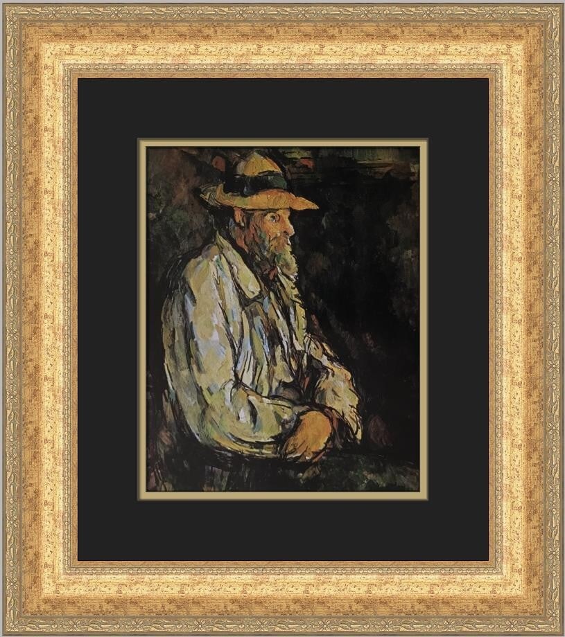 Paul Cezanne Portrait of Vallier Framed Print 19x17 Expressionism 1979 (1 of 2)