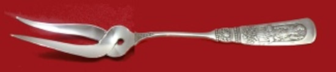 Gorham Fontainebleau Sterling Silver Escargot Fork Custom Made 6 Inch: Gorham Fontainebleau Sterling Silver Escargot Fork Custom Made 6 Inch This exquisite escargot fork from the Fontainebleau pattern by Gorham is a stunning example of custom-made sterling silverware. Me