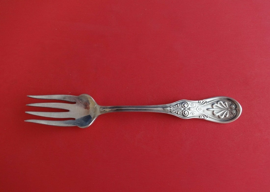 Tiffany & Co Saratoga Sterling Silver Salad Fork Wavy Tines 6.25 Inches (1 of 2)