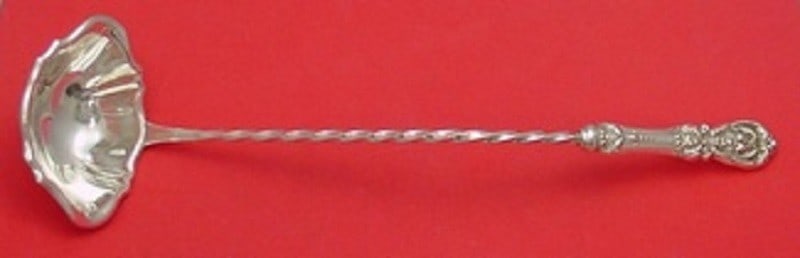 Reed & Barton Francis I Sterling Punch Ladle Twisted Handle 15.5": Reed & Barton Francis I Sterling Punch Ladle Twisted Handle 15.5" This exquisite punch ladle is crafted in the renowned Francis I pattern by Reed and Barton, showcasing a timeless design. Made from st