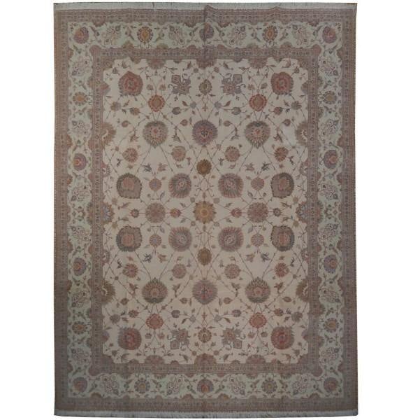 Exquisite 9.9 x 13 Persian Tabriz Rug Wool Silk Luxury (1 of 6)