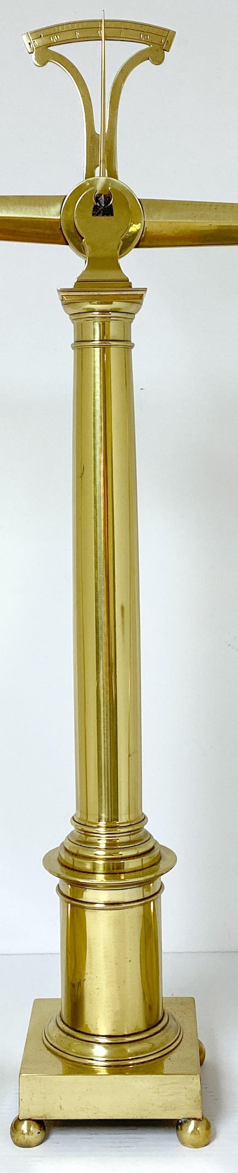 Antique Neoclassical Brass Scale by Berenger & Co France 1890s - 6
