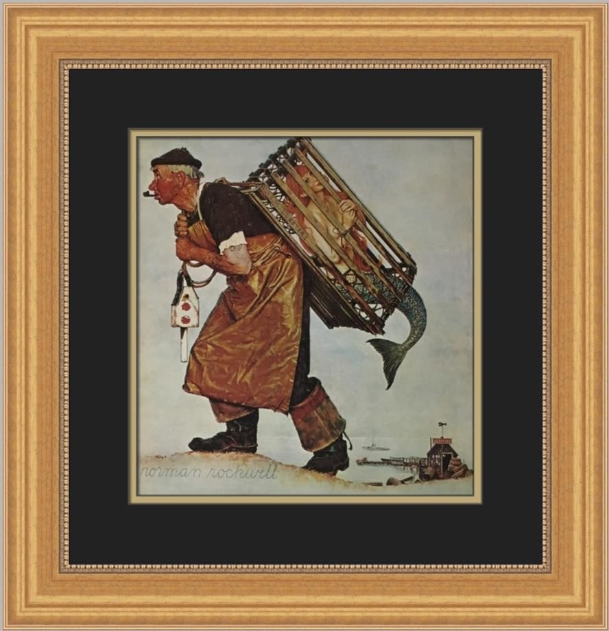 Norman Rockwell Fair Catch Medium Custom Framed Print 1975: Norman Rockwell Fair Catch Medium Custom Framed Print 1975 This stunning custom framed print titled 'Fair Catch' by renowned artist Norman Rockwell captures a classic Americana theme. Produced in