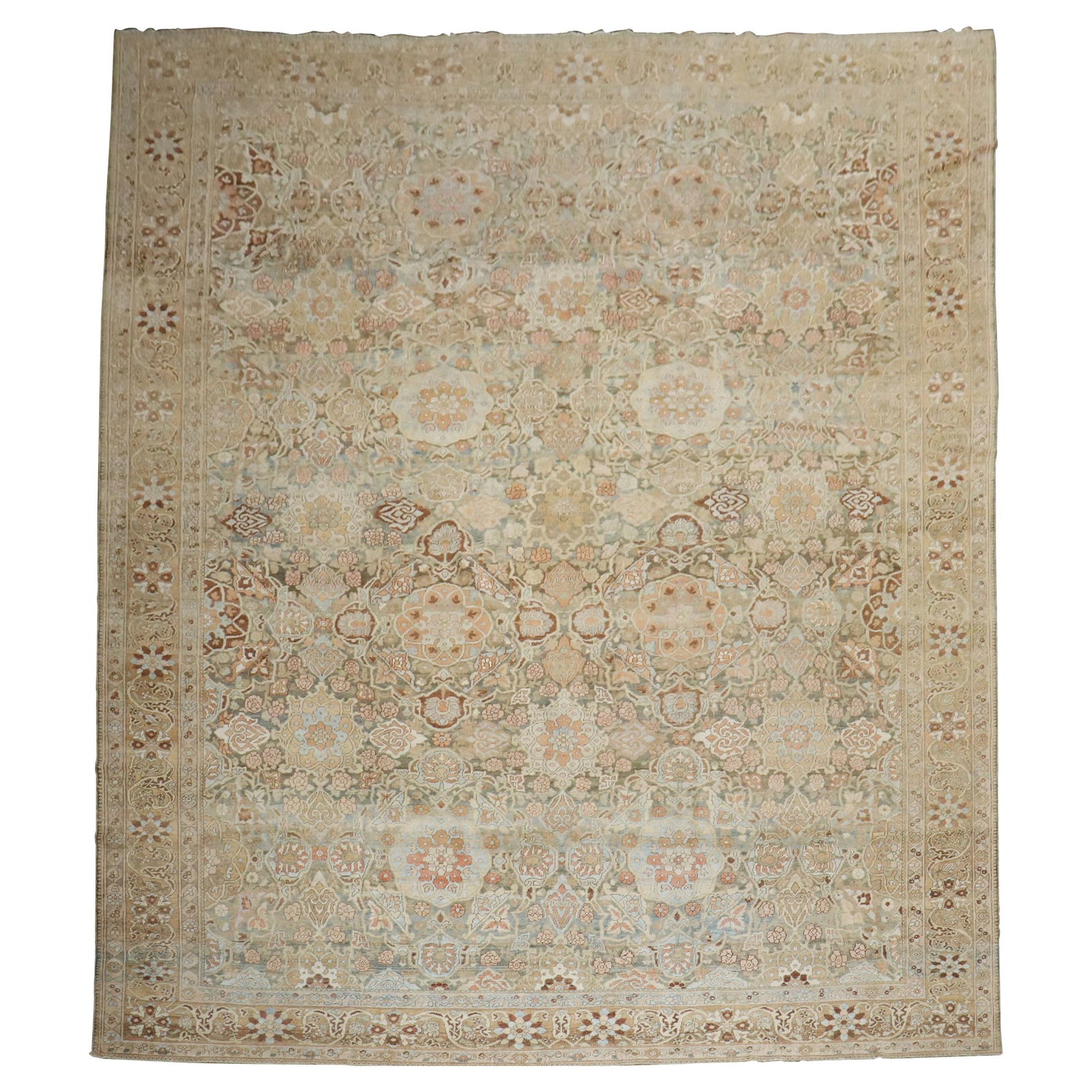 Oversize Persian Bakhtiari Rug Circa 1920 Hand-Woven Wool 13'7 x 20' (1 of 16)