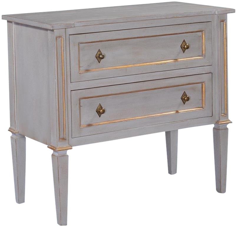 Elegant Solid Wood Selena Chest with Gold Accents (1 of 5)