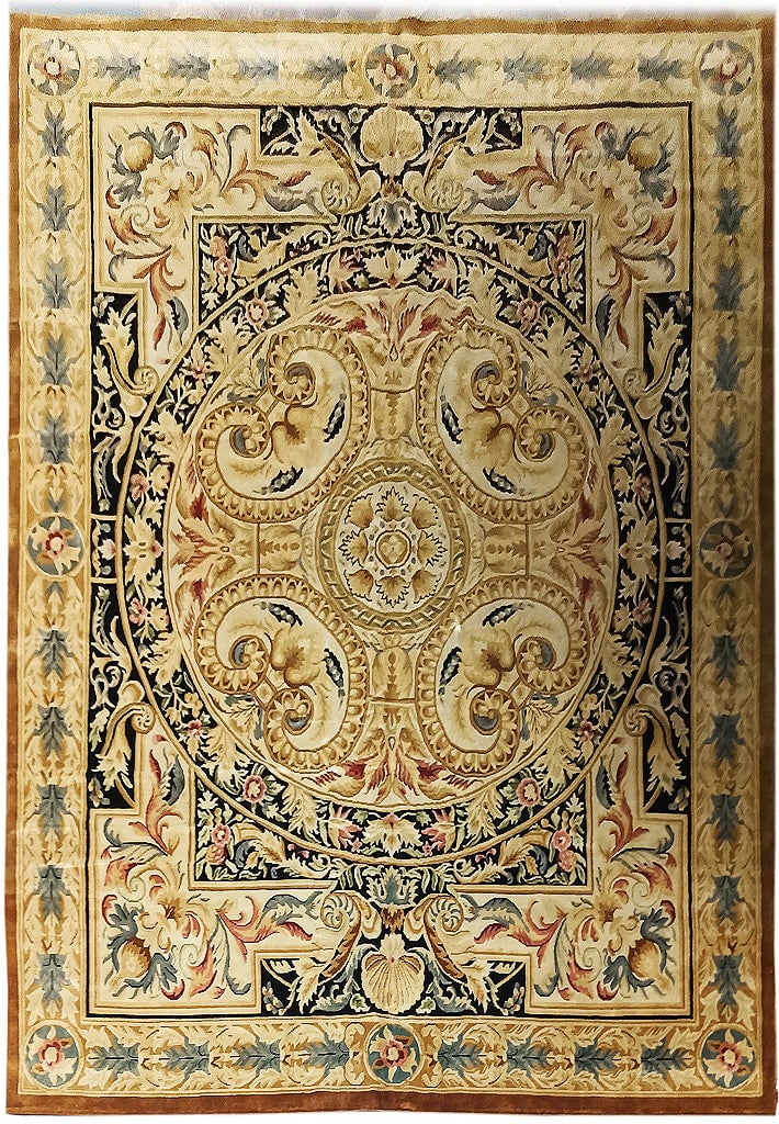 12' x 14.6' Great French Savonnerie Aubusson Wool Area Rug Hand-Knotted (1 of 10)