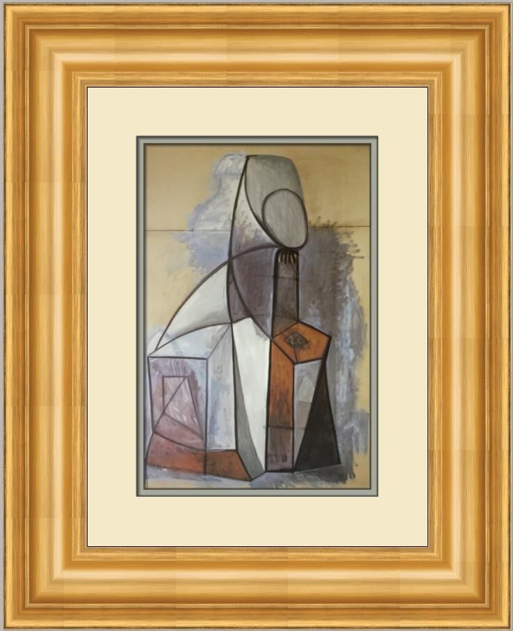 Pablo Picasso Composition Custom Framed Print Surrealism 1985 (1 of 2)