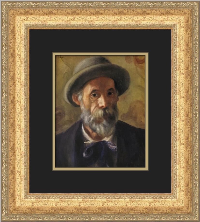 Renoir Self-Portrait in Gray Hat Custom Framed Print 1984 (1 of 2)