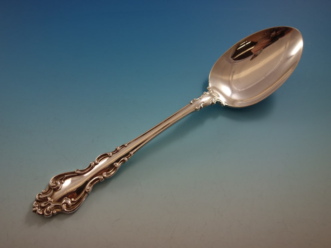 Reed & Barton Spanish Baroque Sterling Silver Flatware Set 64 PC - 10