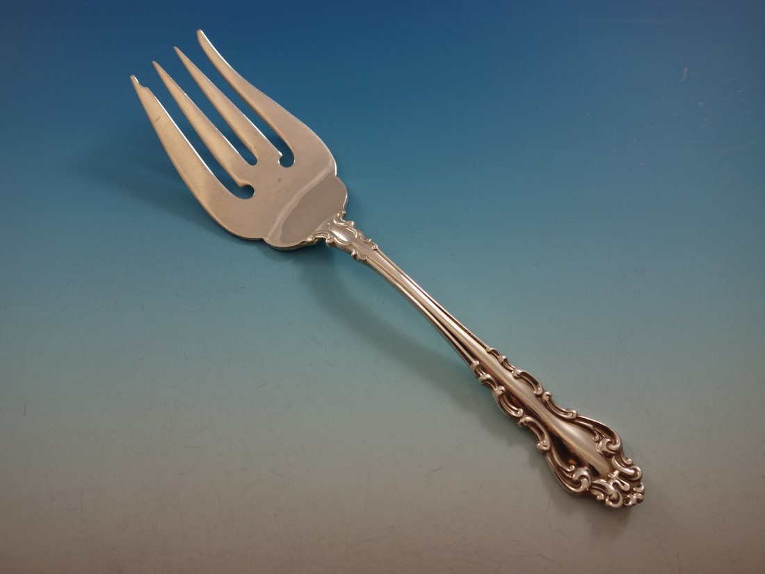 Reed & Barton Spanish Baroque Sterling Silver Flatware Set 64 PC - 7